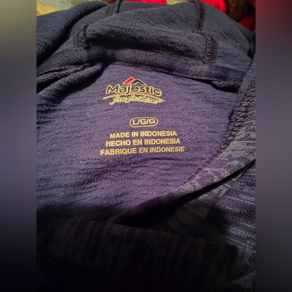 Majestic Los Angeles Dodgers Performance Hoodie Mens Large MLB Sweater Pullover - Picture 3 of 3
